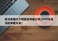 武汉有哪几个明星区块链公司[2020年武汉区块链大会]